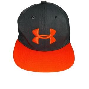 Under Armour Orange And Grey Hat Size Youth Small, Medium